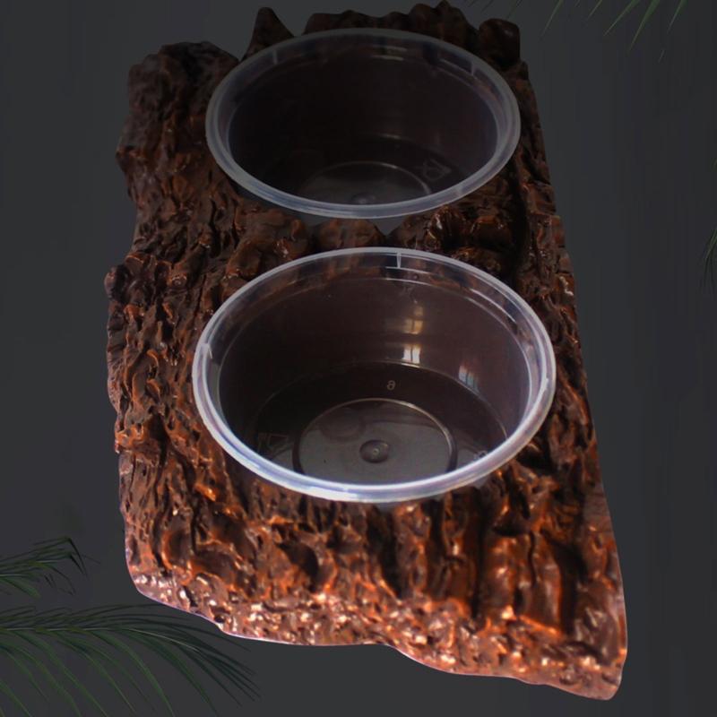 Reptilienschale zum Füttern Wässern Terrariumschalen für Bartagamen Futterablagen Wasserschale für Chamäleons Geckos