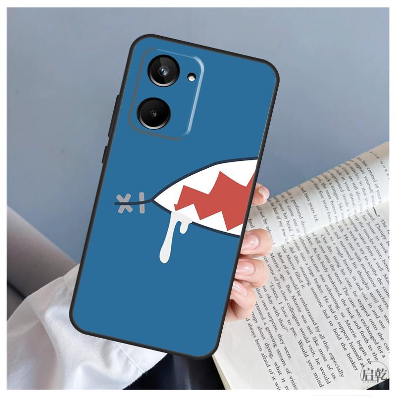 Gawr Gura Hololive Anime Case For Realme C55 C67 C53 C51 C35 C33 C31 C30 C25s C21Y GT Neo 5 GT5 9 10 11 12 Pro Plus