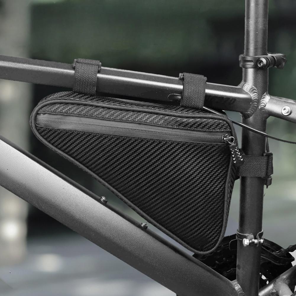 Cykelväska under överröret Justerbar cykel triangelramväska Stor kapacitet Cykelförvaringsväska Vattentäta cykeltillbehör