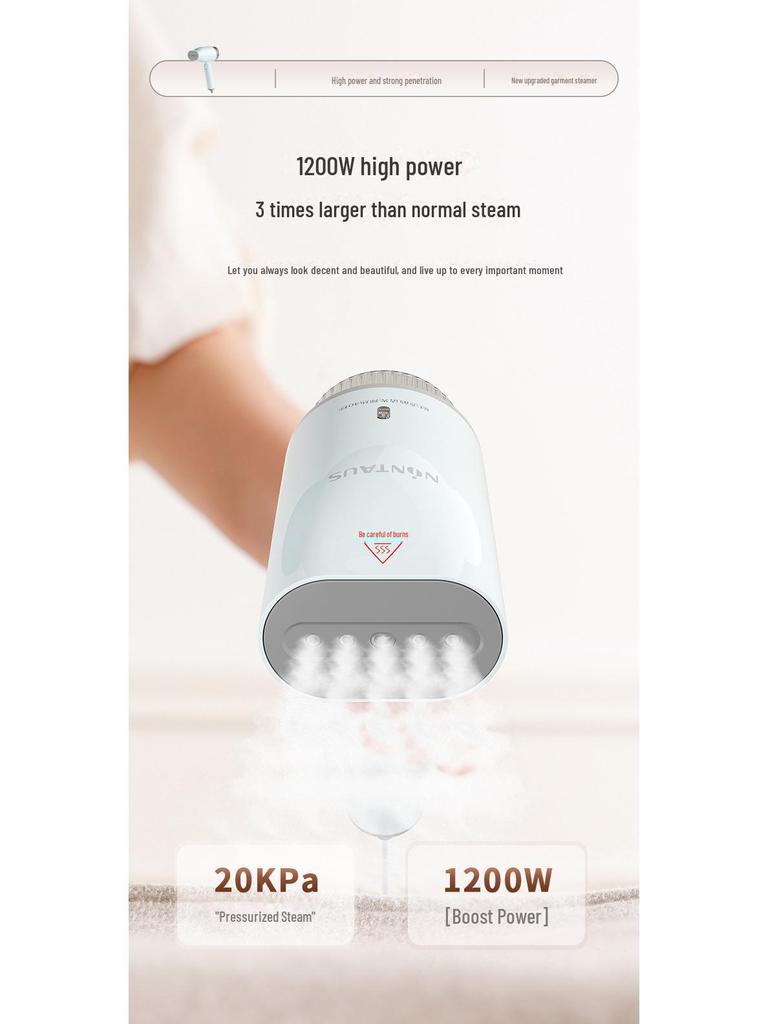Portable Handheld Garment Steamer: Mini Travel Steam Iron Brush for Home and Cross-border Use