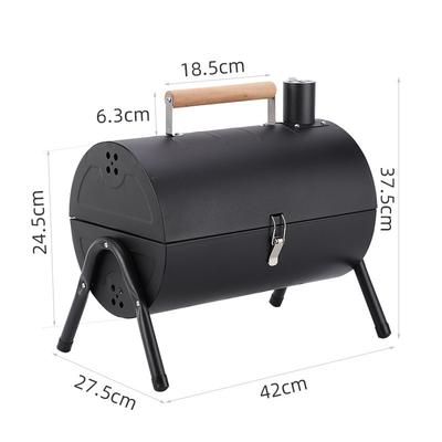Tragbarer Holzkohlegrill, Tischgrill, BBQ-Grill für Kochen im Freien, Camping, Picknicks, Hinterhof, Balkon