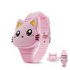 3d Kids Watches Cute Rabbit Cat Cartoon Led Electronic Children's Watch Kids Boys And Girls Silicone Toy Tw