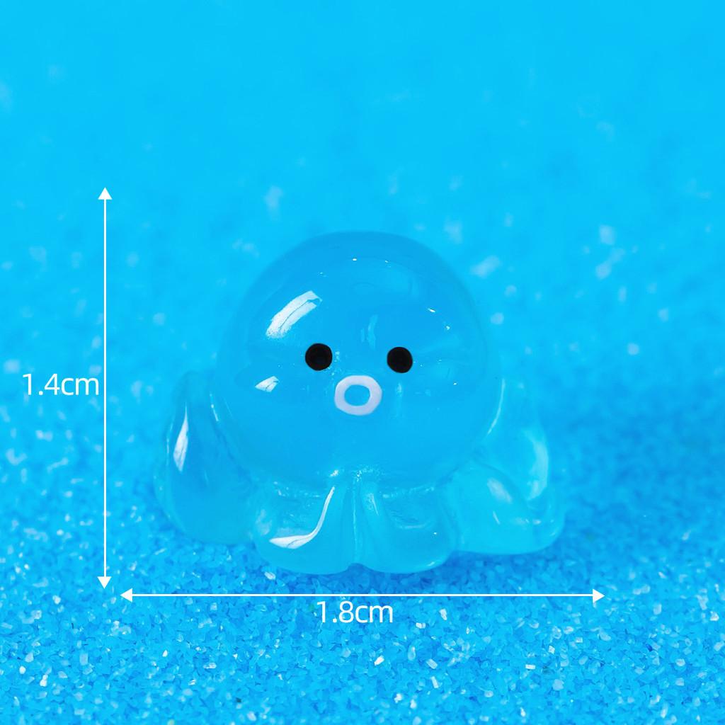 

Vibrant Luminous Mini Octopus Resin Figurine For Aquariums And Home Decor