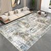 Ink Splash Style Imitation Cashmere Rug - Stain-Resistant Living Room or Bedroom Carpet, Large Area Coverage