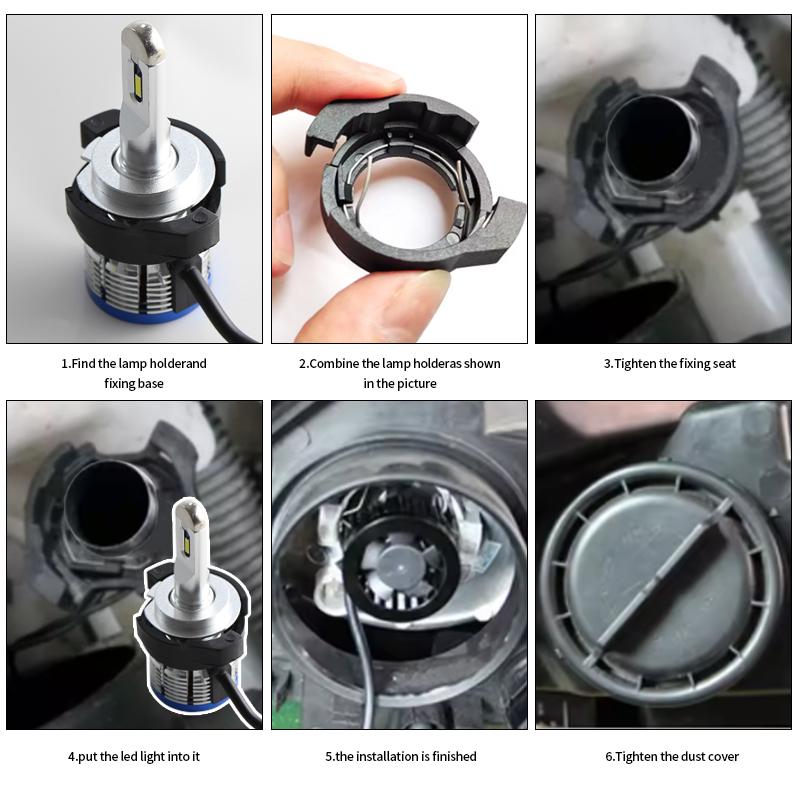 10PCS For Alfa Romeo VW passat b6/MAGOTAN 2009-2010 Ford KUGA 2017 Renault Megane 4 LED H7 Headlight Base Holders Car Accessorie