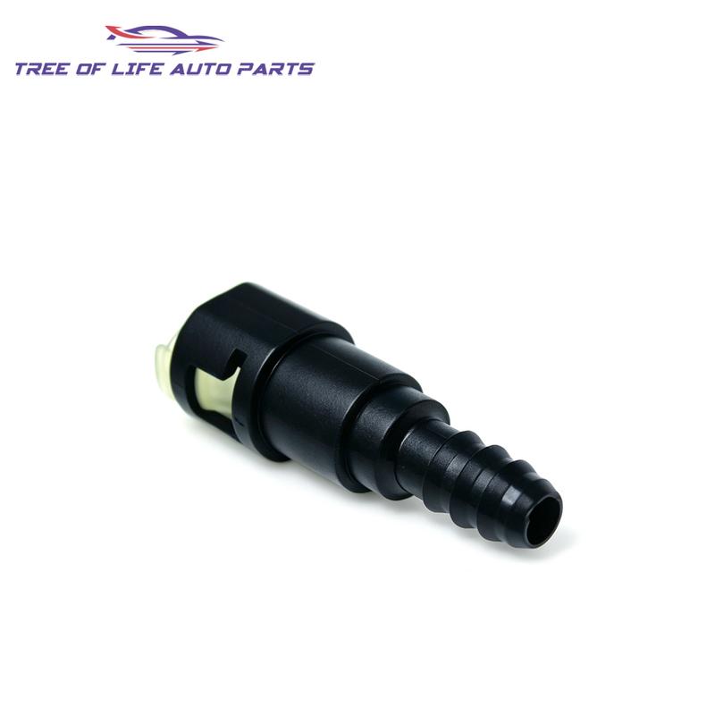 1/2/5/10x FUEL LINE QUICK CONNECTOR ADAPTS 3/8 in. 9.49mm STEEL TO 5/16" 8mm NYLON TUBING HOSE