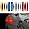 4Pcs/set Car Reflective Strip Anti-collision Warning Stickers Safety Mark Side Scratch-proof Door Anti-collision Sticker
