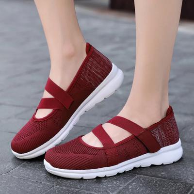 Mode Nieuwe Dames Flats 2025 Zomer Dames Mode Mesh Ademende Platte Schoenen Dames Zachte Sneakers Dames Casual Schoenen