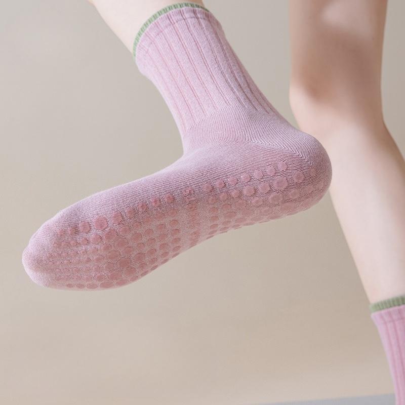 Dispensing Socks Non-Slip Medium Tube Stockings Fitness Dance Yoga Football Sports