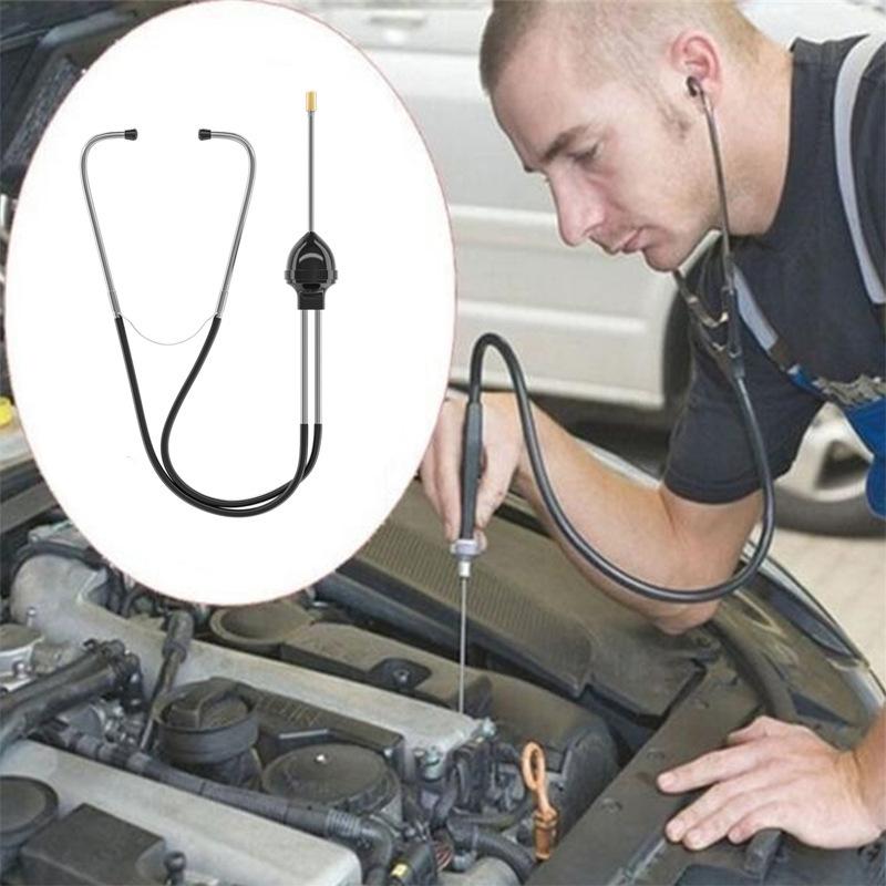 Car Cylinder Stethoscope Stainless Steel Auto Mechanics Stethoscope Car Engine Block Diagnostic Tool Hearing Car Repair Tool