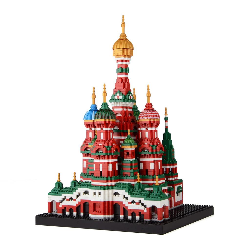 LULUFUN Micro Block Building Toy, Educational Toy, 3D Puzzle, Castle, Adult Gift, Interior Design, Assembly, Time Killer, Popular Hobby (St. Basil's