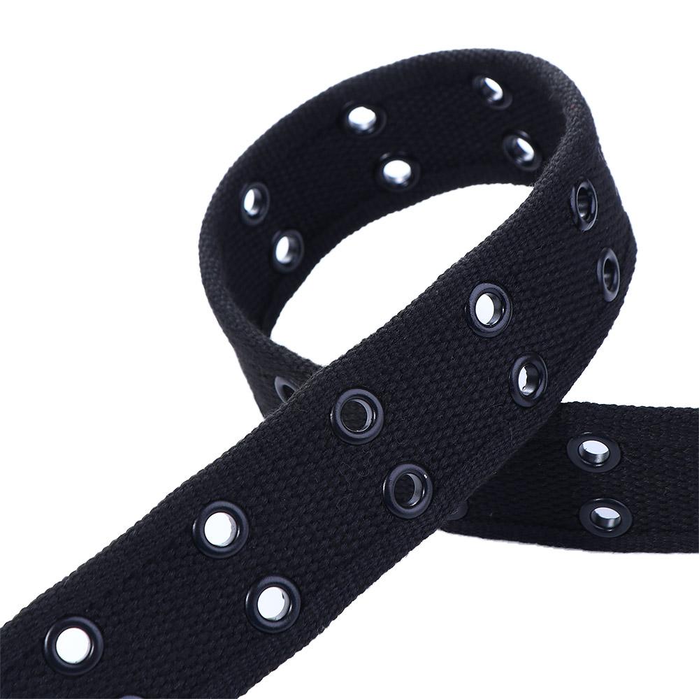 Breasted For Women Hollow Korean Waist Strap Double Grommet Hole Man Waistband Canvas Waist Belt