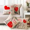 Home Decor Merry Christmas Pattern Throw Pillow Covers Pattern Cushion Cover Suitable for Sofa Bedroom Car Pillow Cover