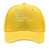Black Shirt Fashion Art Sandwich Baseball Cap