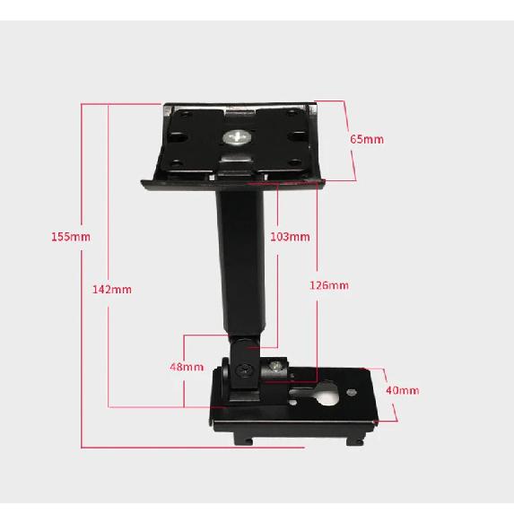 2/4PCS Speaker Stand Bracket Universal Stainless Steel Mount Hanger For Speaker Wall Mount Bracket UB-20II 535 525 550 Black