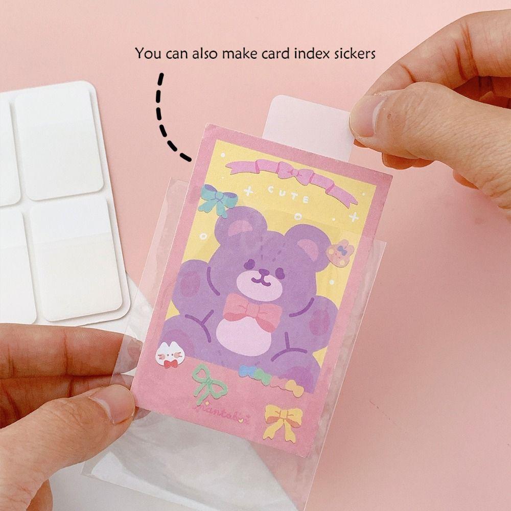 40/80/160 PCS Transparent Index Stickers Frosted Classification Stickers Label Stickers Students