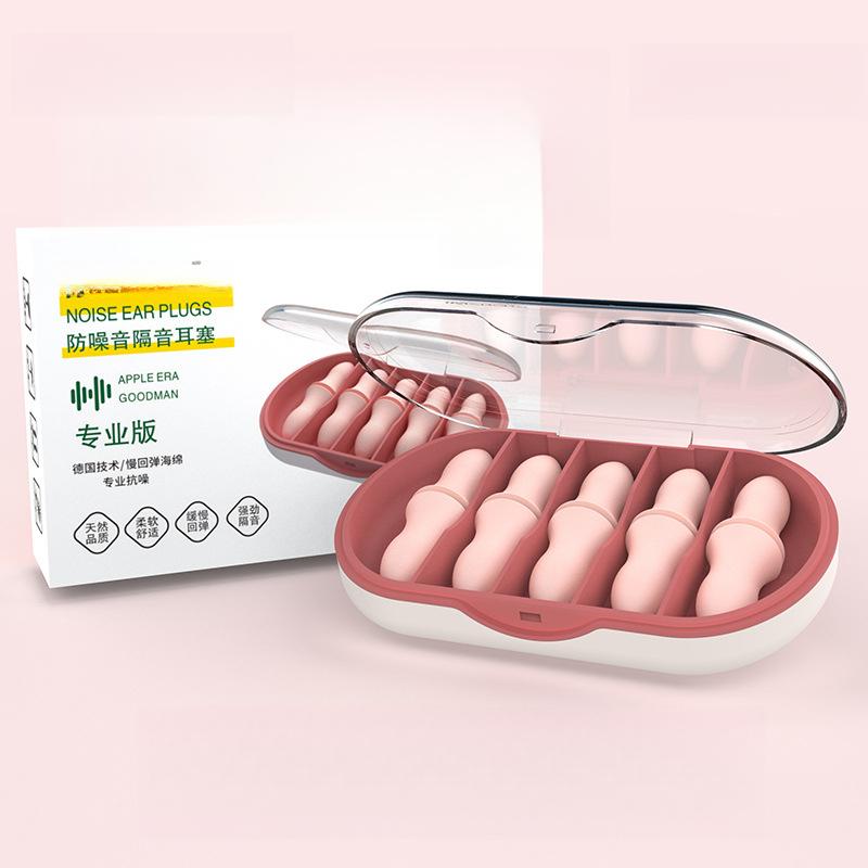 Støyreduserende skumørepropper for søvn, studier og snorkereduksjon – Supermyke ørepropper for voksne (4/10-delt sett)