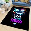 6 Styles Fashion Neon Graffiti Printed Carpet for Living Room Bedroom Home Decor Non-slip Floor Mat Modern Carpet Sofa Area Rugs