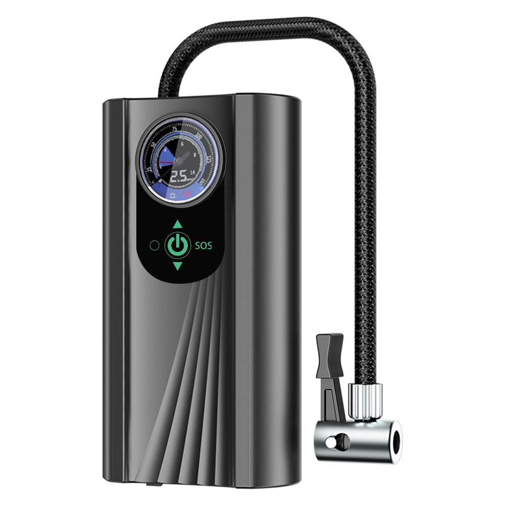 

Универсальный автомобильный воздушный насос, портативный электромобильный насос для накачивания шин автомобилей, электровелосипедов, компактный воздушный компрессор для поездок 12 В, 36 В, 48 В, 60 В чёрный