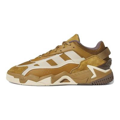 Originals Niteball 2.0 Leather Suede Retro Sports Non-Slip Low-Top Lifestyle Casual Shoes Unisex Casual Shoes Brown Yellow FZ5800