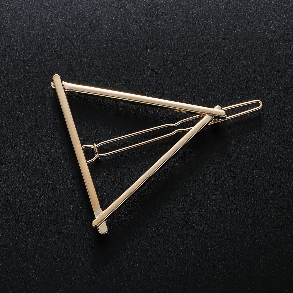 Ladies Headwear Woman Hair Accessories Metal Hairpins Triangle Hair Clip Moon Circle Hairgrip