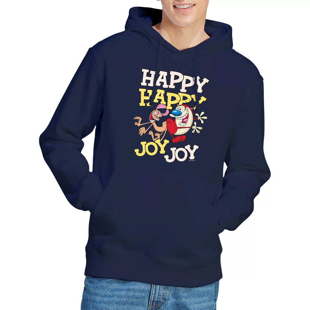 Ren & Stimpy Mens Happy Happy Joy Joy Hoodie
