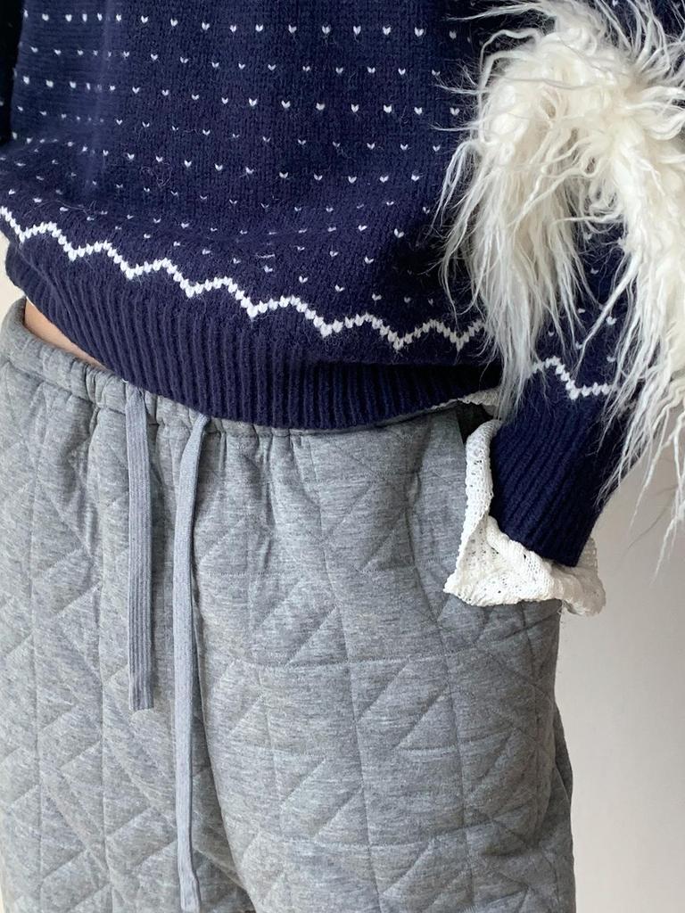 Dorothys Winter Diamantgesteppte Lockere Freizeit-Wanderhose