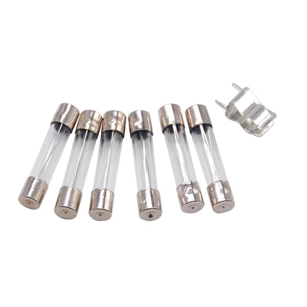 72PCS 6x30mm Glass Fuse Assorted 0.5A-30A 6*30mm Fuse Tubes with Bracket Sample Box for Electrical Safety And Protection Fuses4