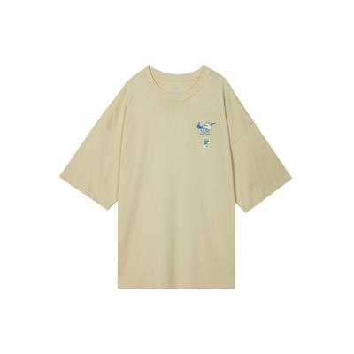 Sportswear Letter Print Loose Short Sleeve T-Shirt Men Tops Team-Gold FB9808-783
