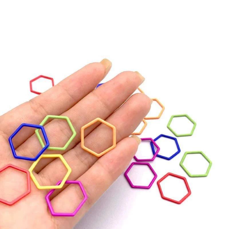 Mickey & Flower Metal Spiral Stitch Markers Set for Knitting