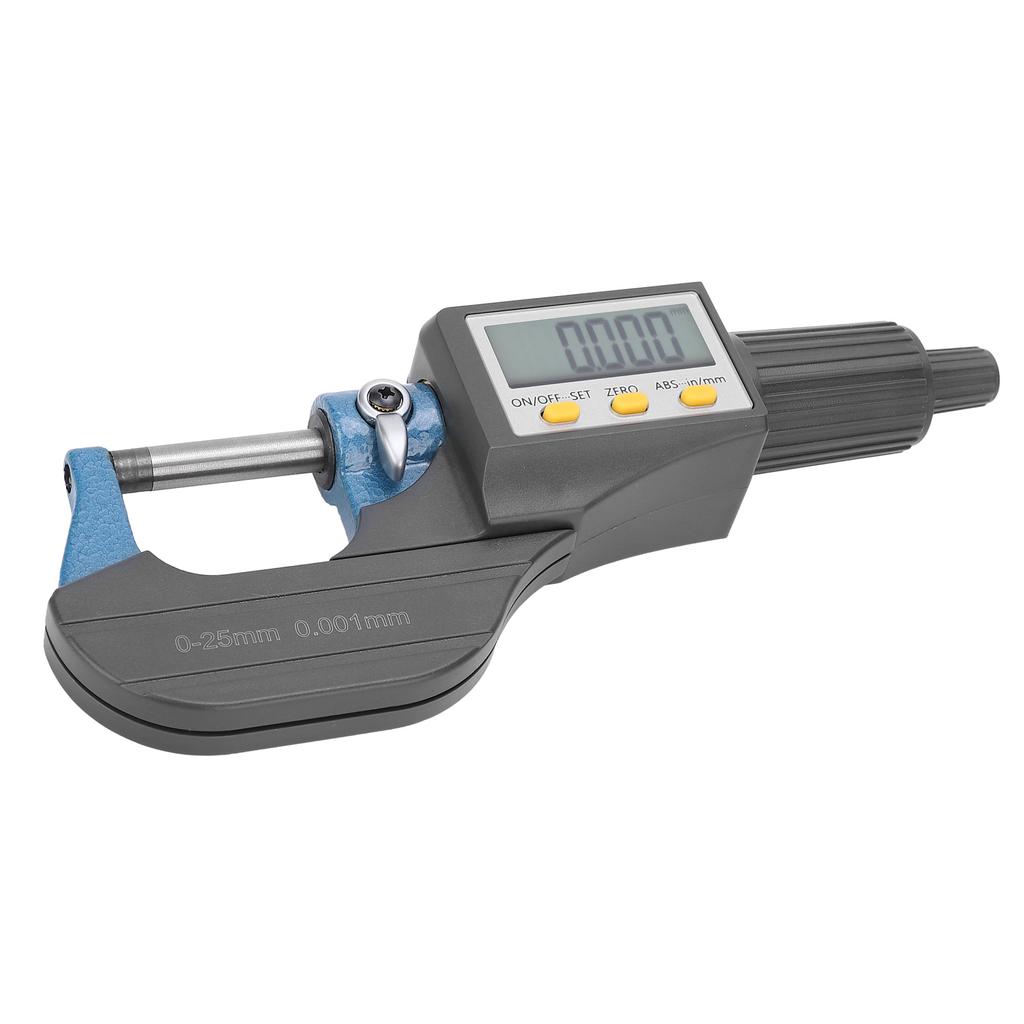 Digital Micrometer LCD Display with FineTuning Ratchet Wall Thickness Measuring Tool