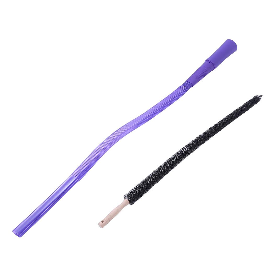 Dryer Lint Vacuum Attachment Flexible Extendable Vacuum Hose Attachment and Cleaning Brush Purple