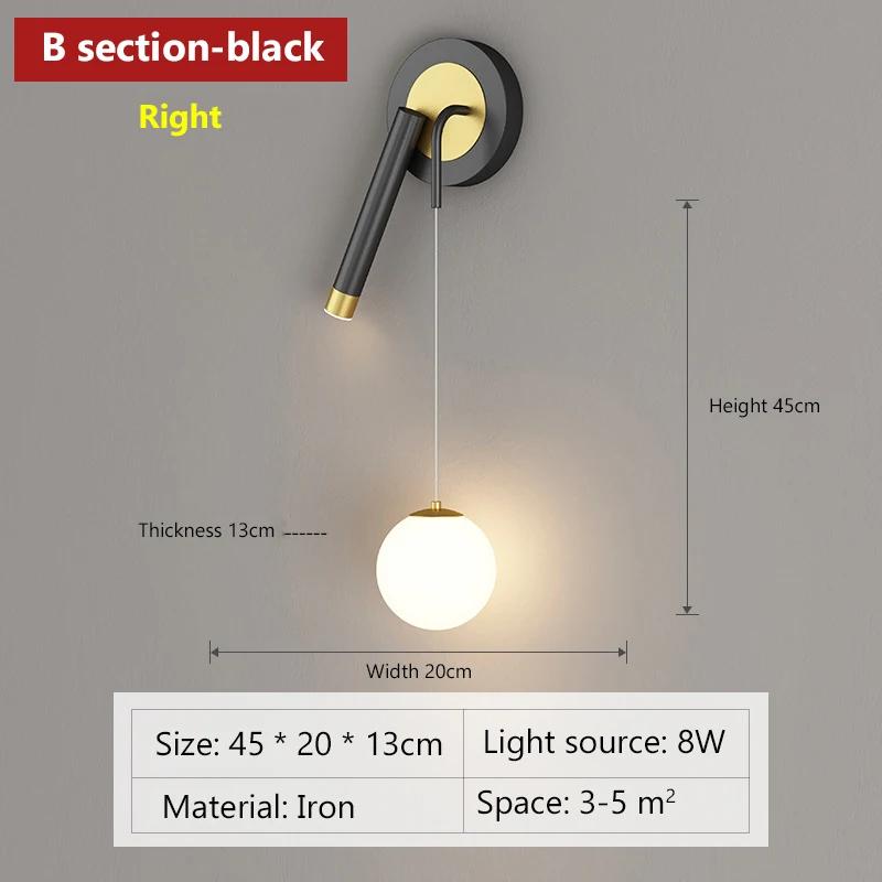 Modern LED Wall Lamps Nordic Double Heads Spotlights For Bedroom Bedside Living Rooms Study Home Decorative Walls Sconces Lustre