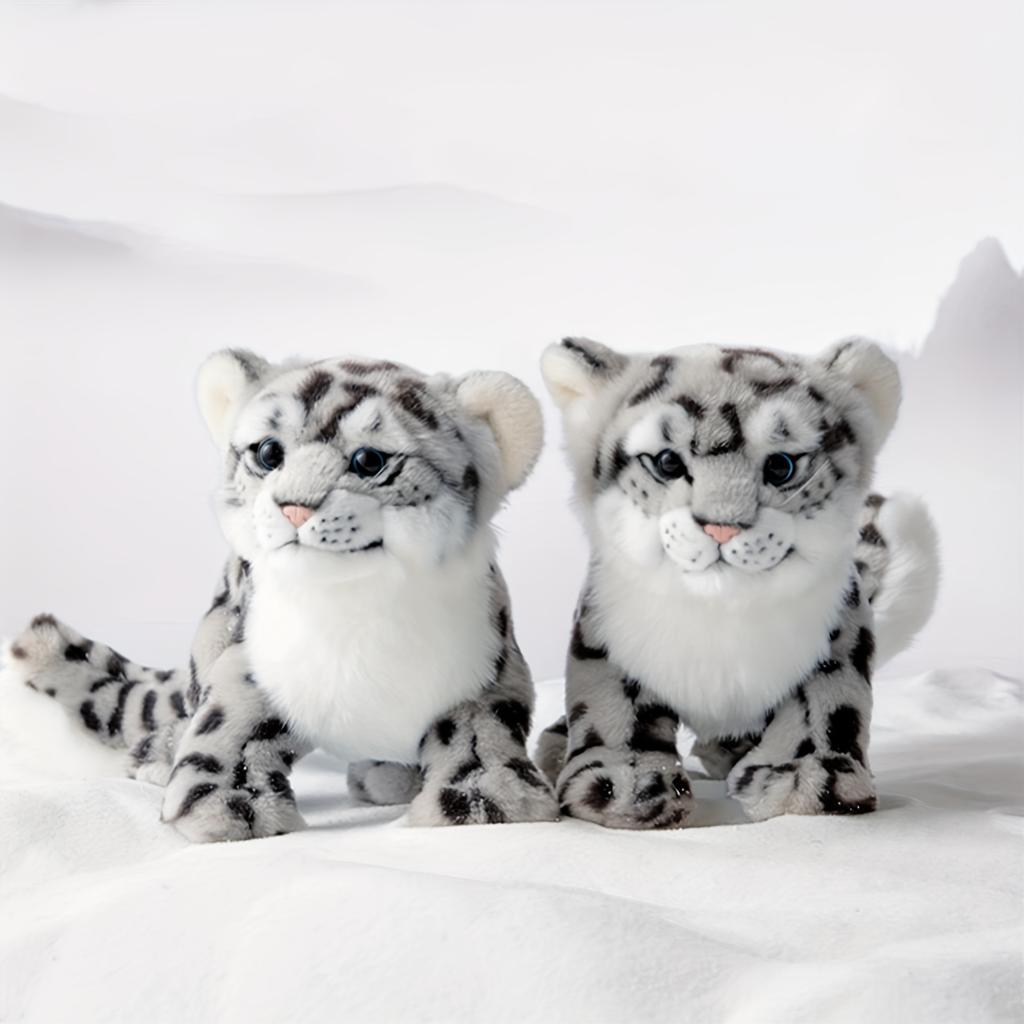 Miniso Realistic Snow Leopard Stuffed Animal Plush Toy Soft Plush Children s Gift Collection
