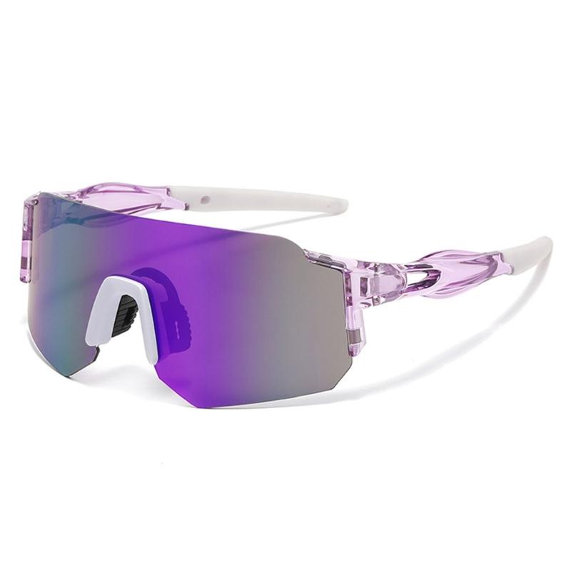Outdoor Sports Sunglasses with Rimless PC Frame and Lens, Bright Sun Glasses for Fishing Driving and Cycling Use