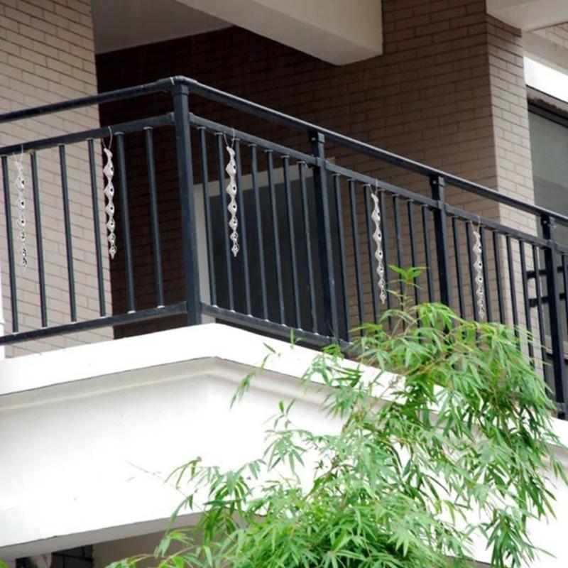 5-40 szt. Odstraszacze ptaków Pręty odblaskowe 30 cm Odstraszacz ptaków Wietrzny spiralny obrotowy pręt Wiszące ozdoby Dekoracja domu ogrodu