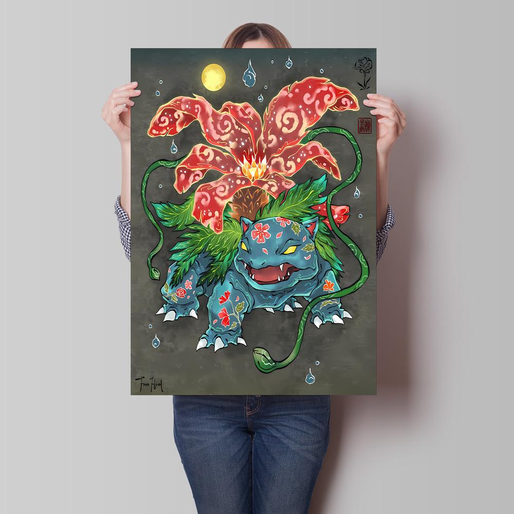 Lugia Ho-Oh Pokemon Unframed Canvas Painting Comic Themed Anime Wall Decor Unique Collection Enhance Your Living Space