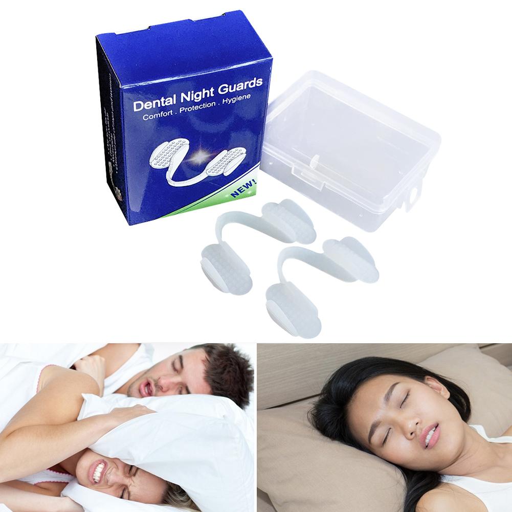 5-1 Pair Universal Teeth Grinding Mouth Guard for Night Bruxism Prevention Dental Splint Protector Silicone Anti-Clench Guard