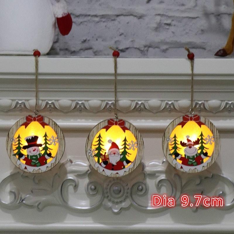 Dekoracje Świąteczne Wiszące Lampka Choinkowa Święty Mikołaj Bałwan Renifer Prezenty Świąteczne