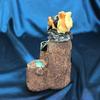 Solar Garden Ornaments: Squirrel & Duck Water Fountain for Outdoor Décor