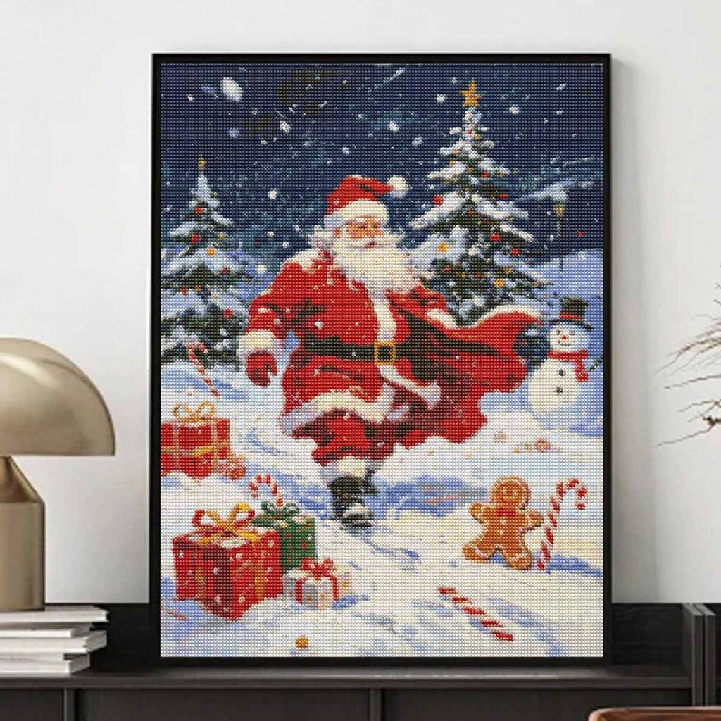 Christmas Diamond Painting Kit Santa Claus Snowman Gifts Forest Handmade Home Entertainment Decorative Painting