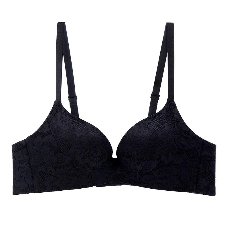 Wholesale by the manufacturer, the new steel-free rim-free bra, lace lace, women's gathering underwear is comfortable
