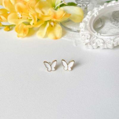 Mini Pink Butterfly Twinkle Earrings