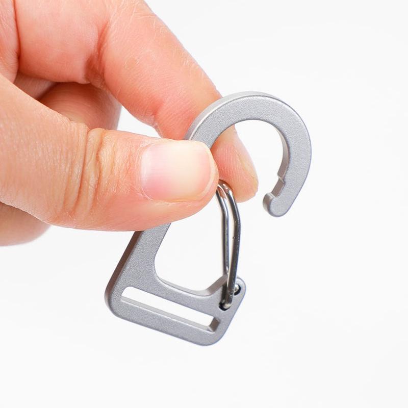 Carabiner Clip Tiny Spring Snap Hook Keychains Micro Carabiners for Paracord EDC Alloy Key Rings Hiking Fishing Camping Backpack