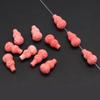 20Pcs/Pack Pink Gourd Vase Shaped Synthetic Coral Loose Beads for Jewelry Making DIY Necklaces Bracelets Accessories Mother's Day Gifts 12x20mm