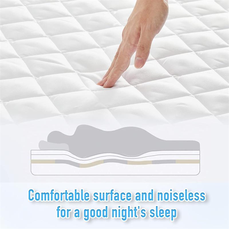 Safe Waterproof Mattress Pad Protector Quilted Fitted Sheet with Elastic Bands for Hotel Home Waterproof Mattress Cover 140/160
