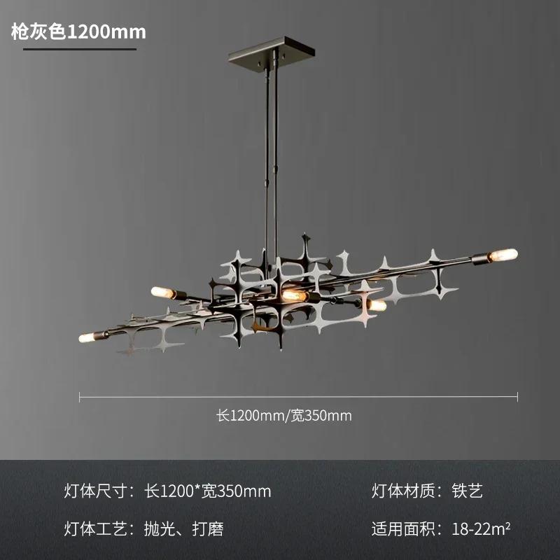 Nordic Light Luxury Restaurante Chandelier Personality Geometric Bar Pendant Light Stainless Steel Kitchen Lsland Hanging Lamp
