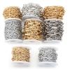 5 Yards/Rolle Metall-Aluminium-Kette Dreifach-Gliederkette Für Schmuckherstellung DIY Handgemachter Halsketten-Armband-Taschen-Zubehör Zubehör