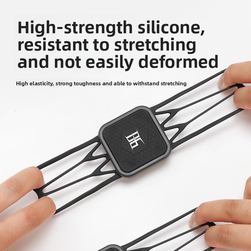 Silicone Bicycle Phone Holder With Strap For Mountain Cycling Gps Navigation Accessory