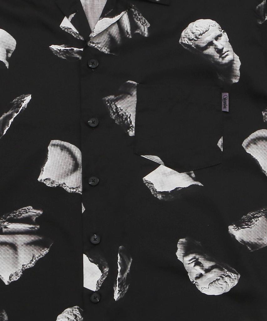 ARCANE FUNK Relaxed Broken Figure Half Shirt Black